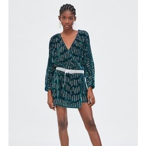 Zara Sequined Velvet dress
